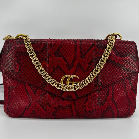 Gucci Python Thiara Medium Double-Sided Shoulder Bag - Picture 4 of 13